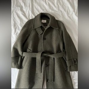 Mannon wool tie waist coat, size M-L